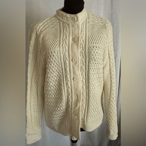 LL Bean button up cotton sweater